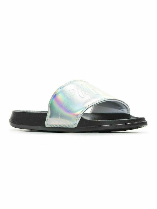 Lotto Gaya Slides Metal White