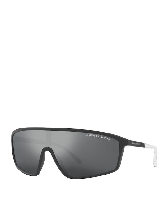 Armani Exchange Bărbătești Ochelari de soare cu Negru Cadru și Argintiu Oglindă Lentilă AX4119S 80786G