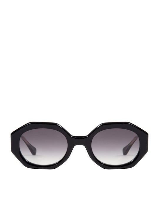 Gigi Barcelona Molly Damen Sonnenbrille mit Kunststoff Gestell Black 6686/1