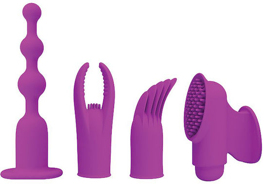 Pretty Love Joy Collection Set with Vibrator Heads Purple