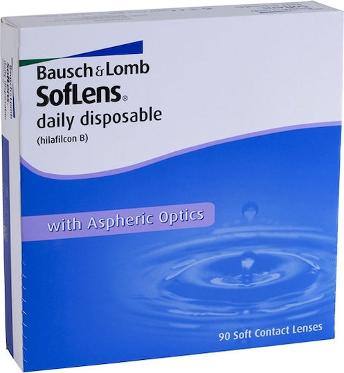 Bausch & Lomb Soflens Daily Disposable 90 Daily Contact Lenses Hydrogel