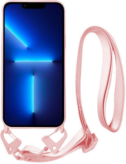 Vivid Strap Back Cover Silicone with Strap Nude (iPhone 13 Pro) VISISTRAP197NUDE