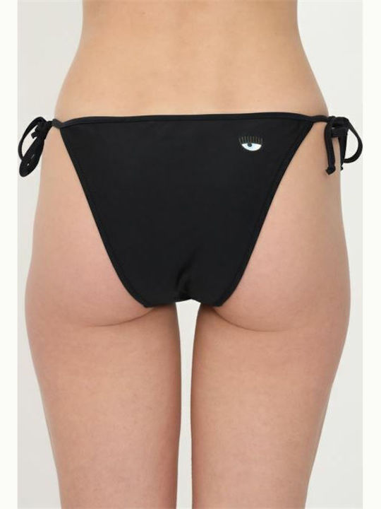 Bikini Slip Cu Dantelă Negru