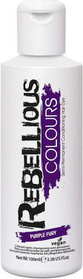 Paintglow Rebellious Semi Permanent Hair Dye Vopsea Temporară Furia purpurie 70ml