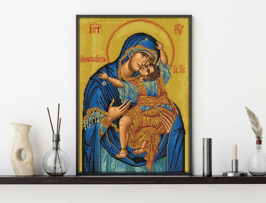 Diamond Dotz Panagia Glykofilousa Canvas Diamond Painting Kit 76x52cm DDR.005