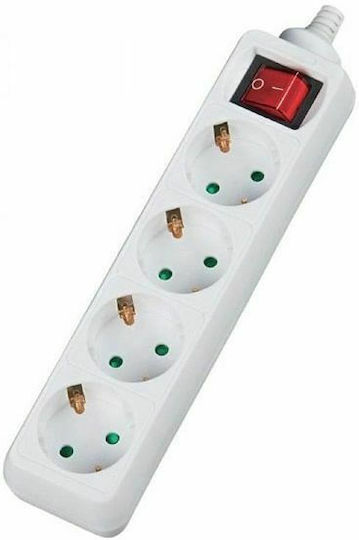 Oscar Plus Power Strip 4 Positions with Switch and Cable 1.5m