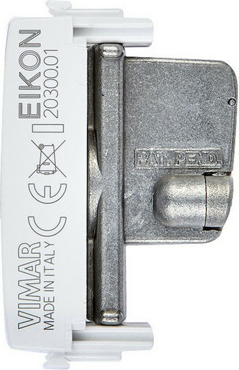 Vimar Eikon TV-, Satelliten- und Radiobuchse Terminal in Weiß Farbe 20300.01.B