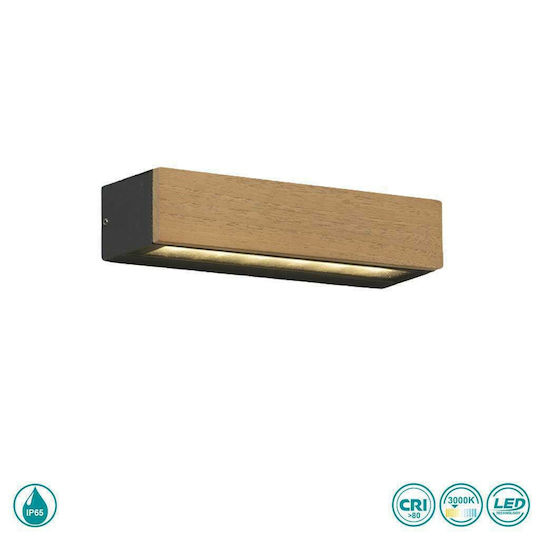 Faro Barcelona Lako Wall-Mounted Outdoor Ceiling Light LED IP65 8W 22x4.8εκ.
