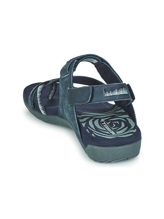 Terran 3 Cush Convert Women's Flat Sandals Anatomic Sporty in Navy Blue Color
