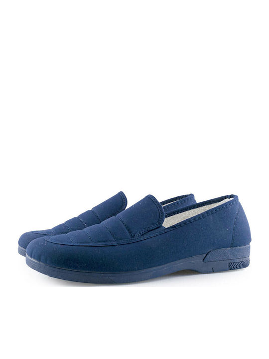 Stoff Herren Espadrilles in Blau Farbe