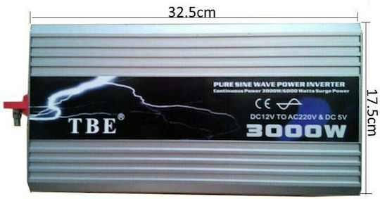 TBE Car Inverter Pure Sinewave 3000W for 12V DC