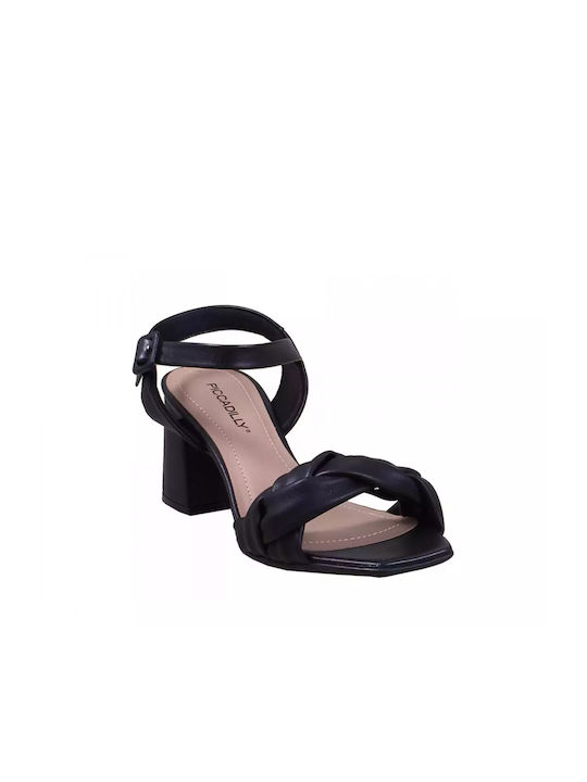 Piccadilly Damen Sandalen Anatomisch in Schwarz Farbe