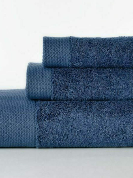 Down Town Home Facecloth Rosa 50x100cm. Navy Blue