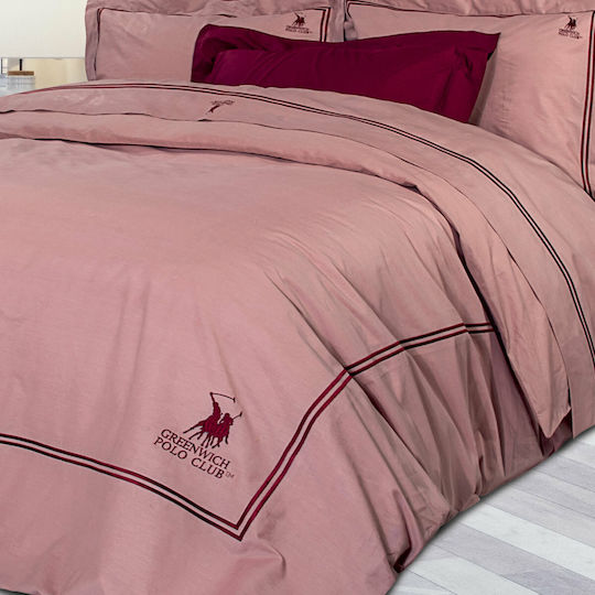Greenwich Polo Club Duvet Cover Set Cotton Queen with 2 Pillowcases 220x240 2123 Rhodes