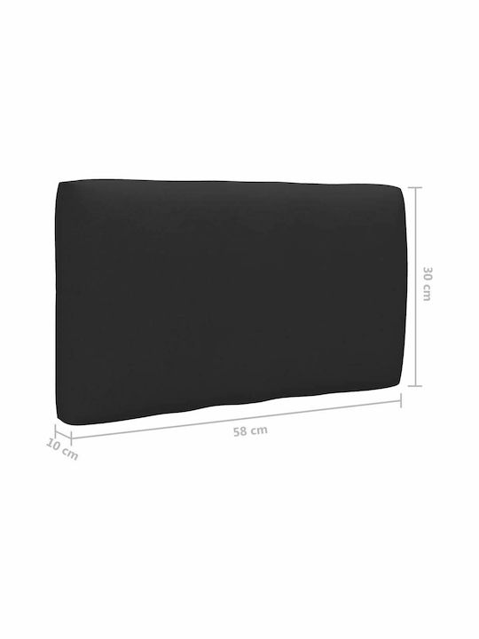 Ecksofa Außenbereich aus Paletten mit Kissen 110x65x55cm
