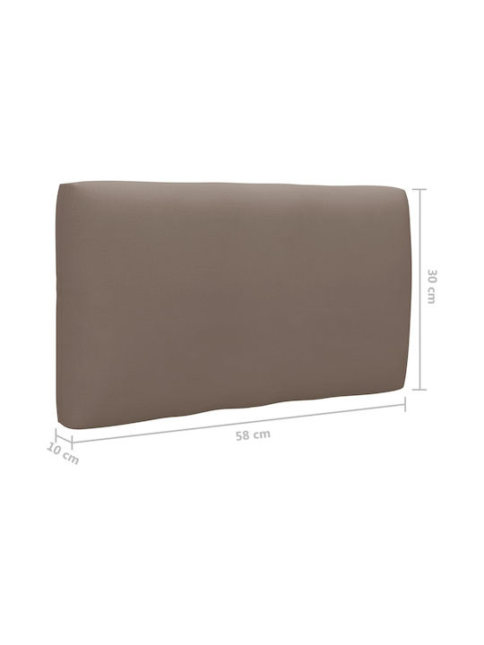 Ecksofa Outdoor from Pallets with Pillows Gray 110x65x55cm