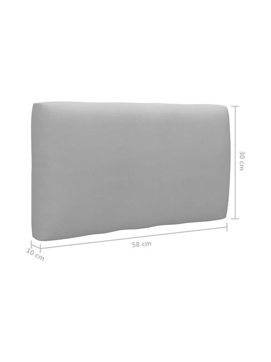 Ecksofa Außenbereich aus Paletten mit Kissen 110x65x55cm