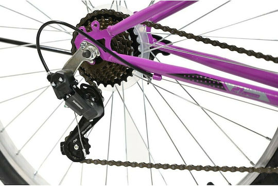 Boss Boss S 26" Шимано Розов Колело Планински Велосипед с 21 Скорости