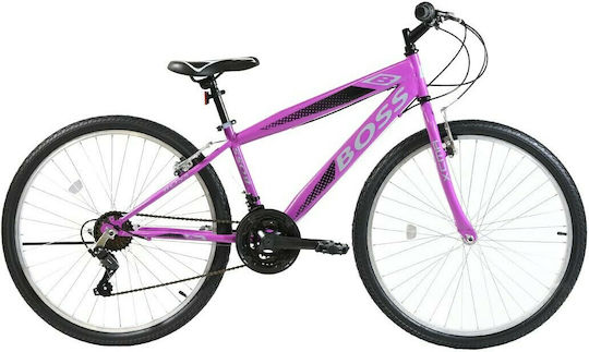 Boss Boss S 26" Шимано Розов Колело Планински Велосипед с 21 Скорости