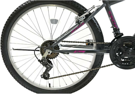 Boss Boss Microshift 26" 2022 Μωβ Mountain Bike με 21 Ταχύτητες