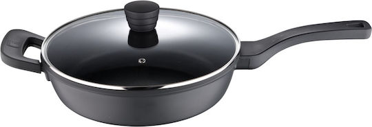 Bergner Tigaie Sauté Retro Din Aluminiu Turnat Cu Capac Cu Acoperire Antiaderentă 28cm