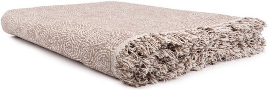 Mc Decor Peal Cuvertură Pentru Canapea 2 Locuri Șenilă 180x250 cm Mink
