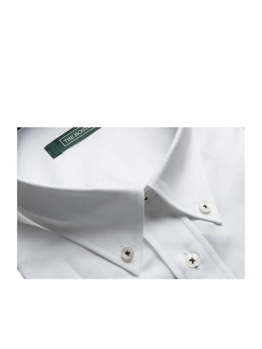 Men's Shirt with Long Sleeves Regular Fit White