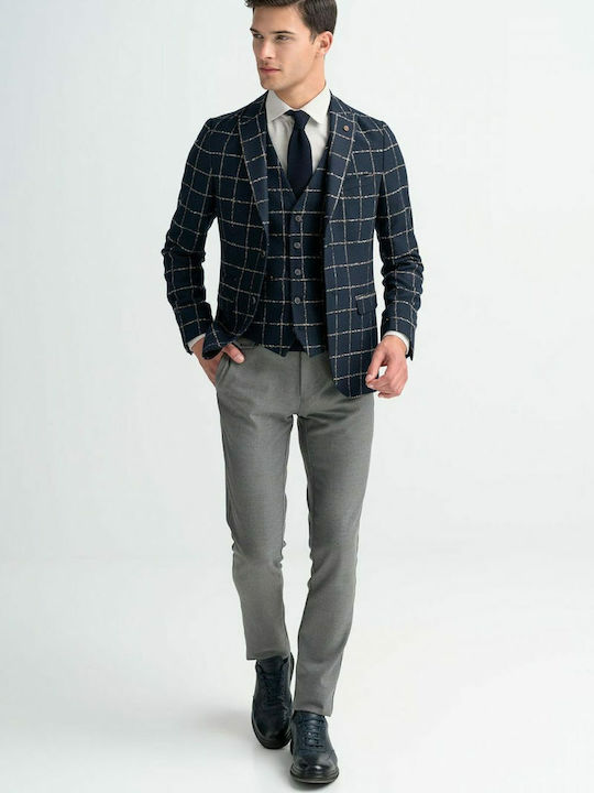 Men's Suit Jacket Slim Fit Navy Blue