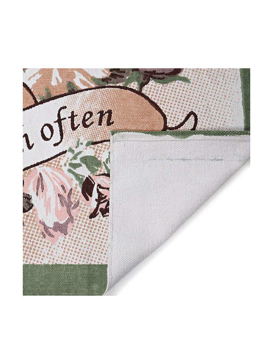 Inart Rug Rectangular Cotton Brown
