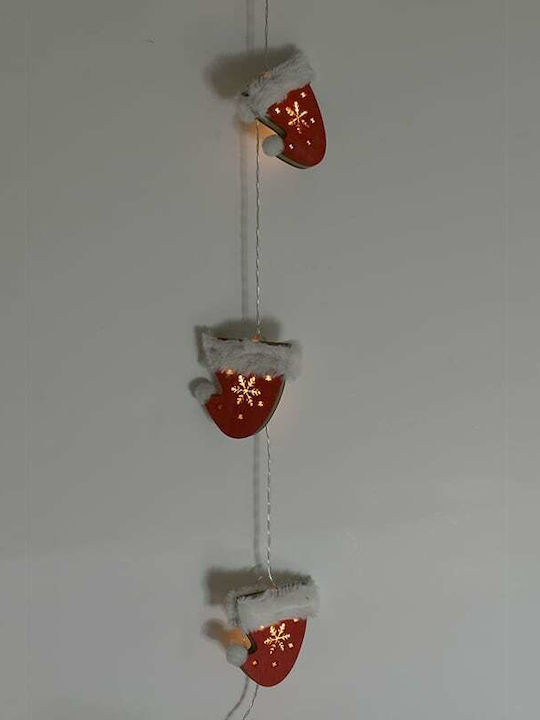 Inart Christmas Garland Red 230x1cm 1pc