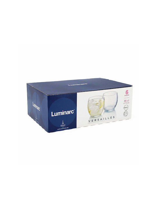 Luminarc Versailles Set de Pahare pentru apa din Sticlă 350ml 6buc