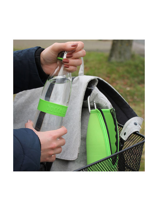 Boddels Dree Μπουκάλι Νερού Γυάλινο με Βιδωτό Καπάκι Apple Green 650ml