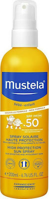 Mustela Very High Protection Sun Lotion SPF50+ Waterproof Face & Body Baby Sunscreen Emulsion SPF50+ 200ml