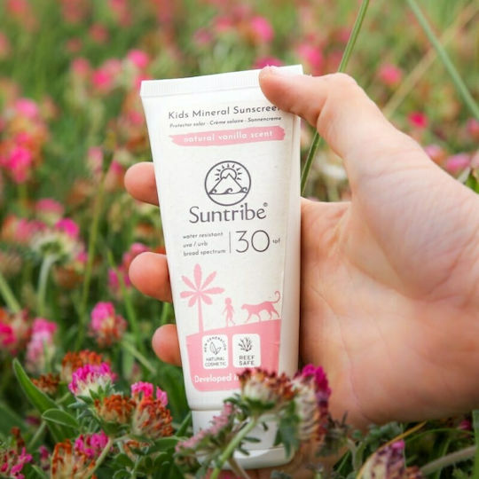Suntribe Organic Mineral SPF30 Αδιάβροχο Παιδικό Αντηλιακό Γαλάκτωμα για Πρόσωπο & Σώμα 100ml Vanilla