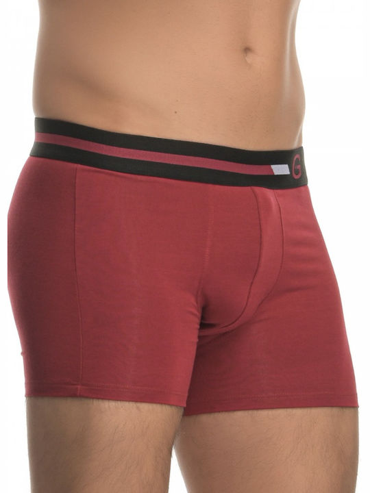 Boxer 3 piese Bamboo negru-albastru-burdezi 121108-3