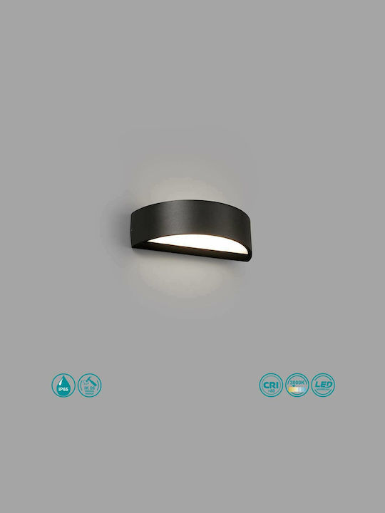 Faro Barcelona Oval Wall-Mounted Outdoor Ceiling Light LED IP65 10W 20x5.5εκ.