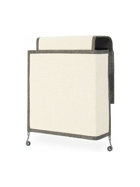 Navaris Stâlp pentru zgâriat pisici Covoraș Gri Montat pe perete 70x10cm