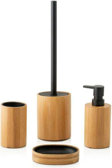 Andrea House Metallic Toilet Brush Beige
