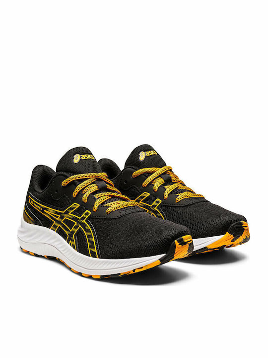 Gel Excite 9 GS Αθλητικά Παιδικά Παπούτσια Running με Κορδόνια Μαύρα