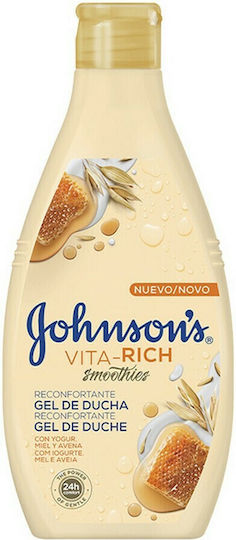 Johnson & Johnson Vita Rich Smoothies Joghurt Honig & Hafer Cremiges Schaumbad mit Hafer Beruhigend 750ml