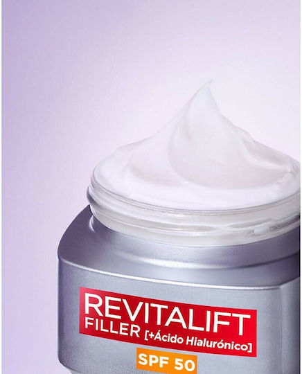 L'Oreal Paris Revitalift Filler Creme Gesicht Tag mit SPF50 50ml