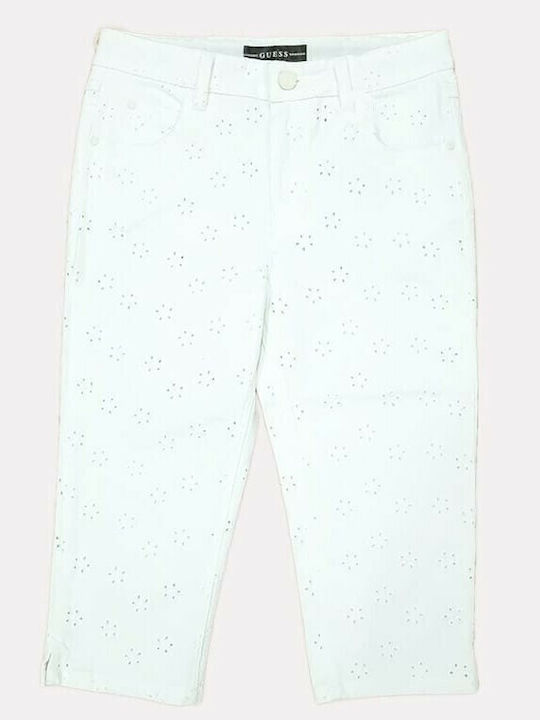 Guess Kinder Schlaghose Jeans Weiß