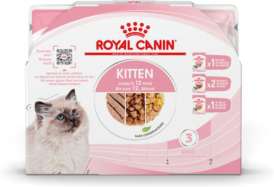 Royal Canin Kitten Nasses Katzenfutter für Katze in Beutel 4x85gr 2651003