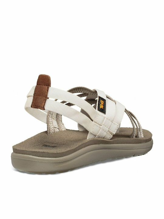 Voya Strappy Women's Flat Sandals Sporty White