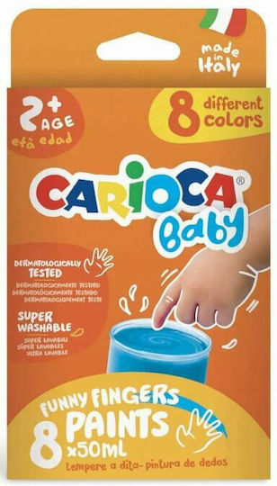 Carioca Baby 2+ Finger Paints Set 50ml 8pcs