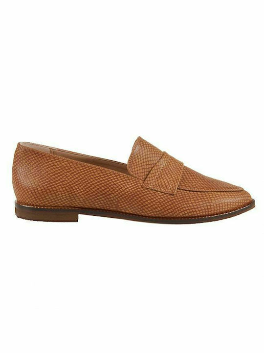 Elenross Γυναικεία Loafers σε Καφέ Χρώμα