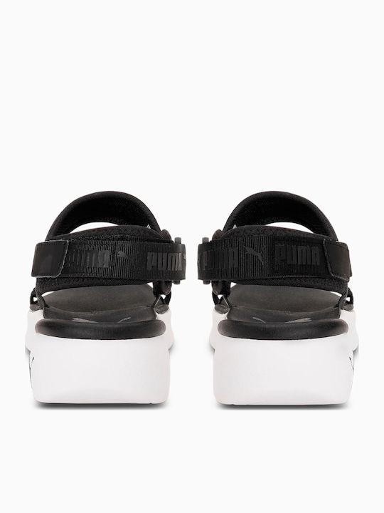 Women's Flat Sandals Sporty in Black Color
