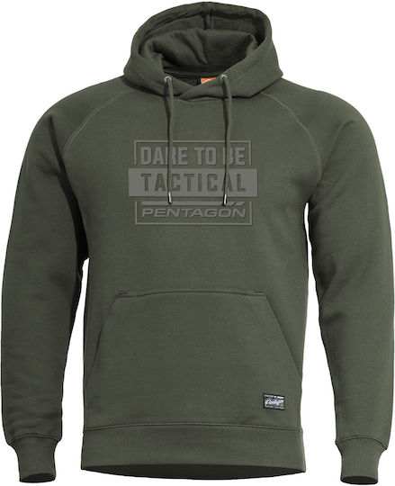 Pentagon Phaeton Sweatshirt Camo Dare To Be Tactical in Green color