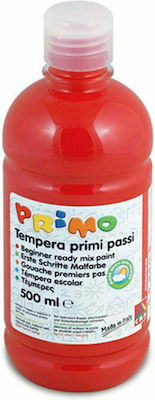 Primo Brillante Tempera Colour Paint Bottle 500ml Red 300