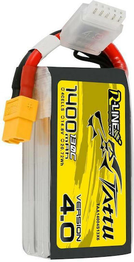 Tattu R-Line V4 Μπαταρία Li-Po 14.8V 1400mAh 130C 4S XT60 για Τηλεκατευθυνόμενο